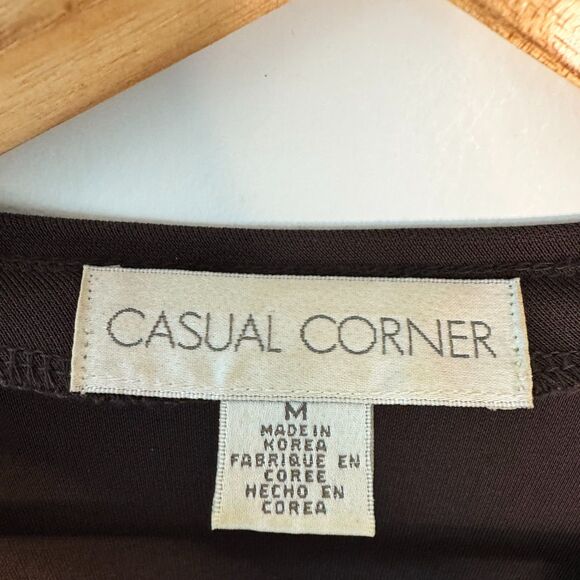 Casual Corner Women's Brown Buttoned Cardigan Size Medium - Picture 6 of 8